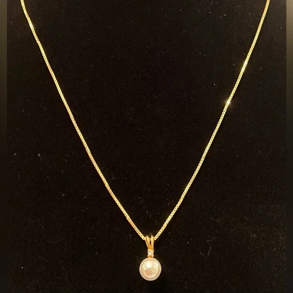 NEW 18K Gold Plated Box Chain Over 925 Silver .90mm Width & 50cm Long CHAIN ONLY - Picture 2 of 10